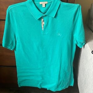 Burberry teal polo like new